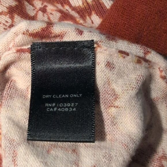 Marc By Marc Jacobs Brown Floral Print Cardigan Sweater Long Size XS Designer - Picture 7 of 10